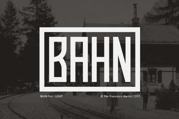 Bahn Pro Light: A Nostalgic Display Font