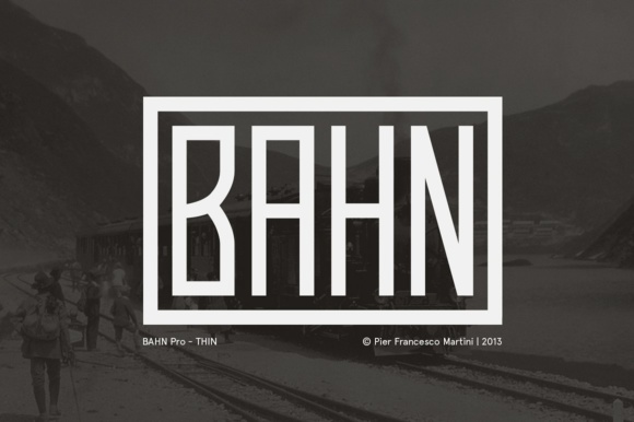 Bahn Pro Thin: A Sleek, Retro-Inspired Font for Modern Workflows