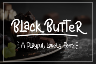 Black Butter: A Playful Font for Modern Design