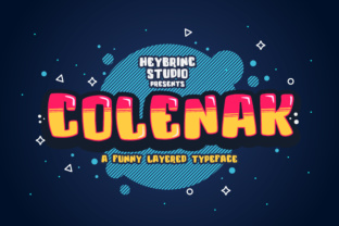 Colenak: The Layered Typeface That Brings Playful Energy to Children's Design