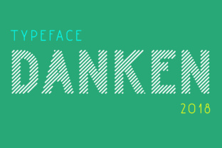 Danken: A Modern, Rounded Stripes Font for Creative Projects