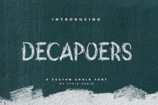 DeCapoers: The Gritty, Grunge-Inspired Font That Brings Energy to Your Projects