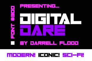 Digital Dare: A Bold, Modern Font for Music and Design