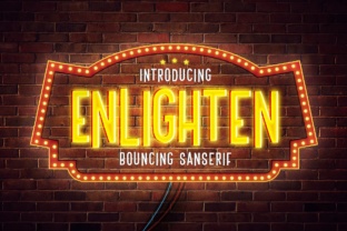 Enlighten: A Nostalgic Display Font with Modern Appeal