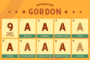 Gordon: A Bold, Retro-Inspired Font