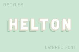 Helton: A Layered Font for Depth and Visual Interest in Typography