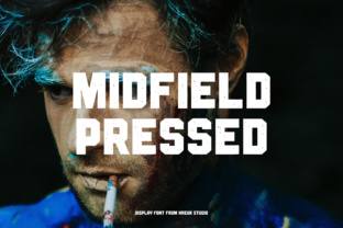 Midfield Pressed: A Versatile and Stylish Font for Diverse Design Needs