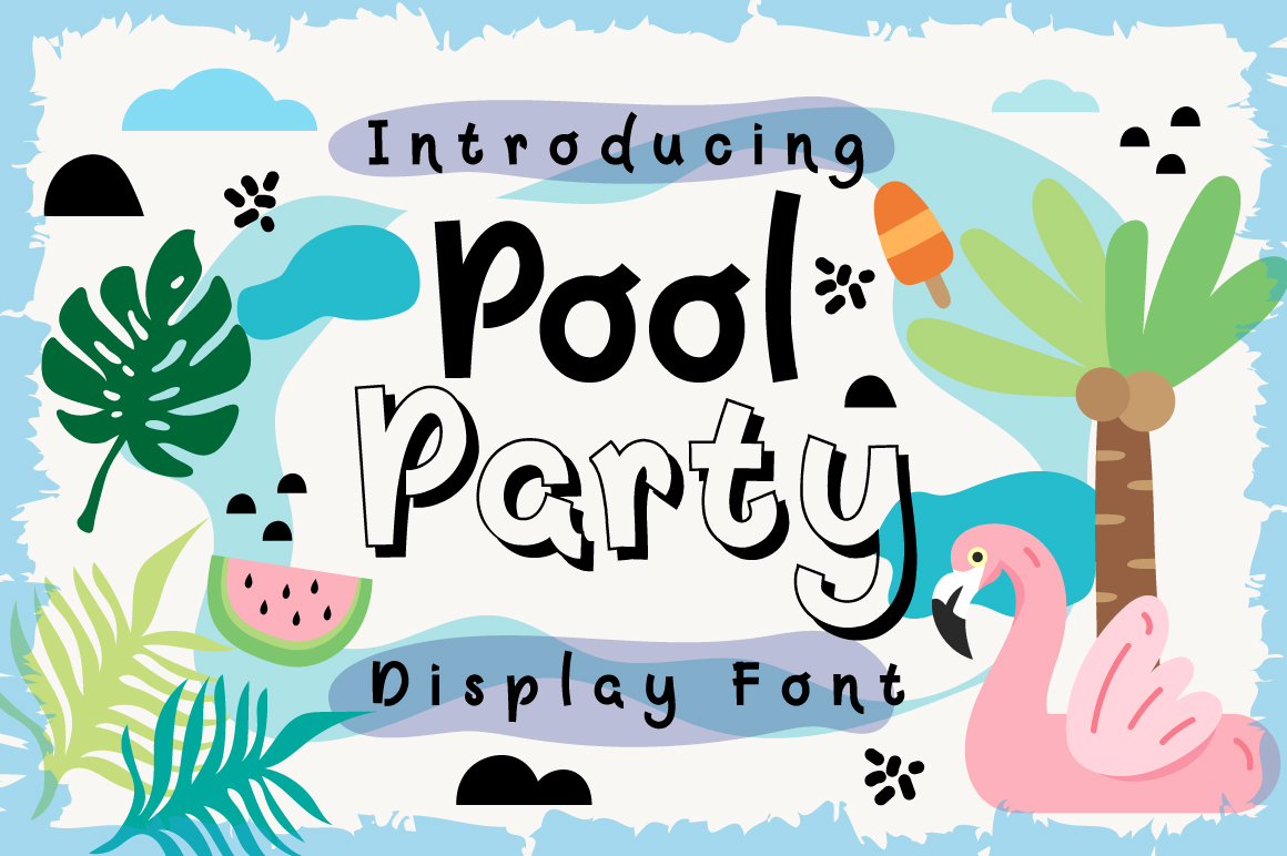 Pool Party: A Handwritten Font for Creative and Strategic Expression