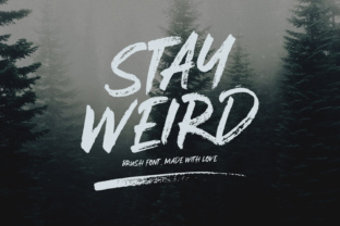 Stay Weird: An Inky, Streaky Font with Stylish Swashes